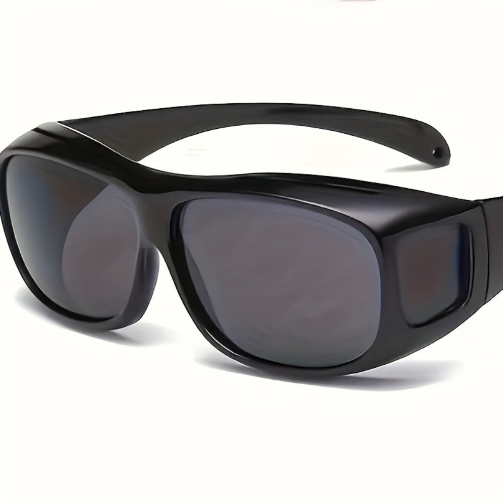 Sunglasses for Men - Night Driving Glasses Wrap-Around Night Vision Anti-Glare for Women, Day & - product detail view 7
