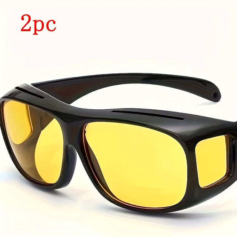 Sunglasses for Men - Night Driving Glasses Wrap-Around Night Vision Anti-Glare for Women, Day & - product detail view 18