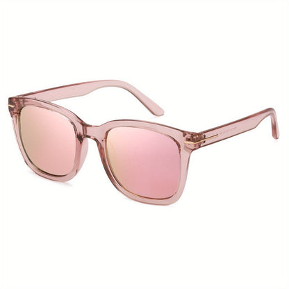 Sunglasses for Women - Oversized for Polarized Square Mirrored Frame UV400, Trendy Fashion Shades - product detail view 3