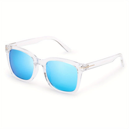 Sunglasses for Women - Oversized for Polarized Square Mirrored Frame UV400, Trendy Fashion Shades - product detail view 11