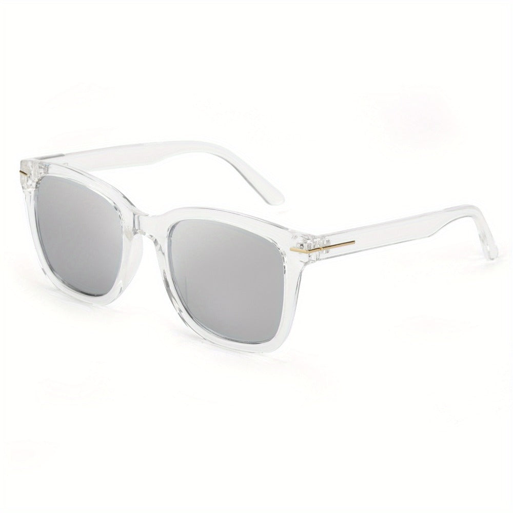 Sunglasses for Women - Oversized for Polarized Square Mirrored Frame UV400, Trendy Fashion Shades - product detail view 13