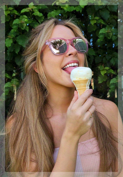 Sunglasses for Women - Oversized for Polarized Square Mirrored Frame UV400, Trendy Fashion Shades - product detail view 19