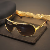 Golden frame black