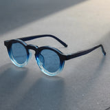 Gradient Blue Frame with Blue Lenses
