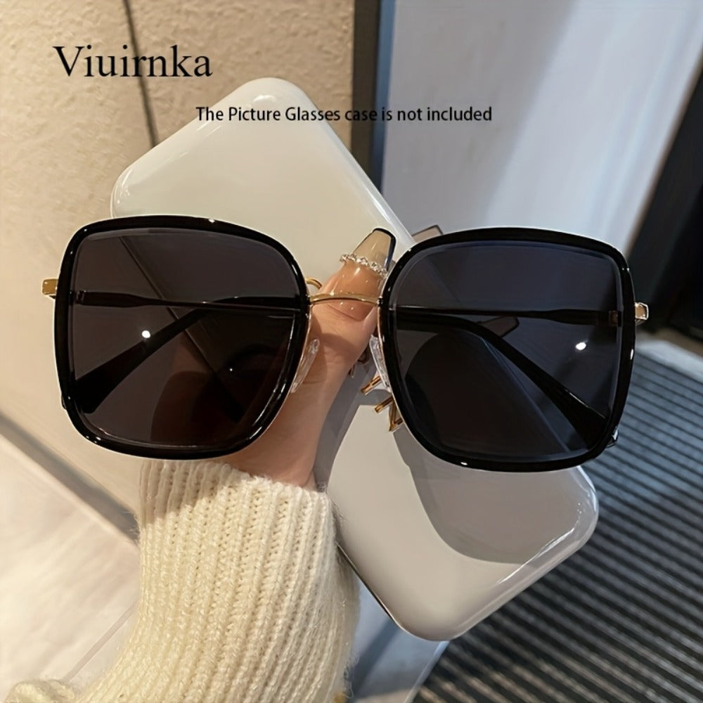 Sunglasses for Men - Oversized Square Gradient UV400 for Women - Trendy Unisex Fashion Eyewear - product detail view 5