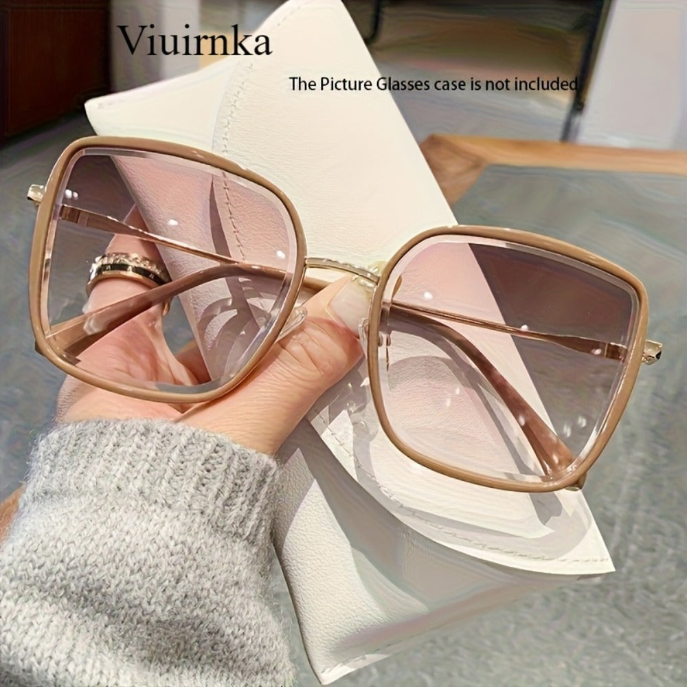 Sunglasses for Men - Oversized Square Gradient UV400 for Women - Trendy Unisex Fashion Eyewear - product detail view 10