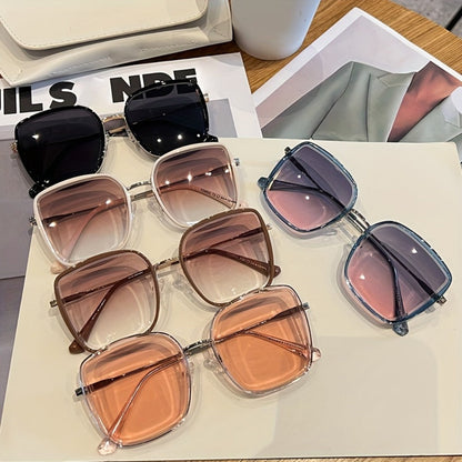 Sunglasses for Men - Oversized Square Gradient UV400 for Women - Trendy Unisex Fashion Eyewear - product detail view 13