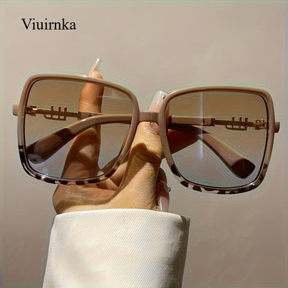 Sunglasses for Men - Oversized Vintage Unisex Two-Tone Frame Premium Fashion Eyewear Beach - product detail view 13