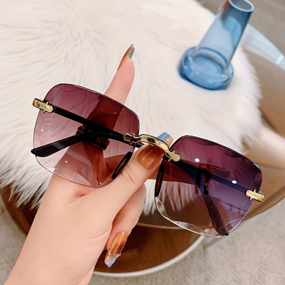 Sunglasses for Men - Photochromic Glasses 3 Pack Frameless Square Auto-Tinting Lenses Scratch - product detail view 6