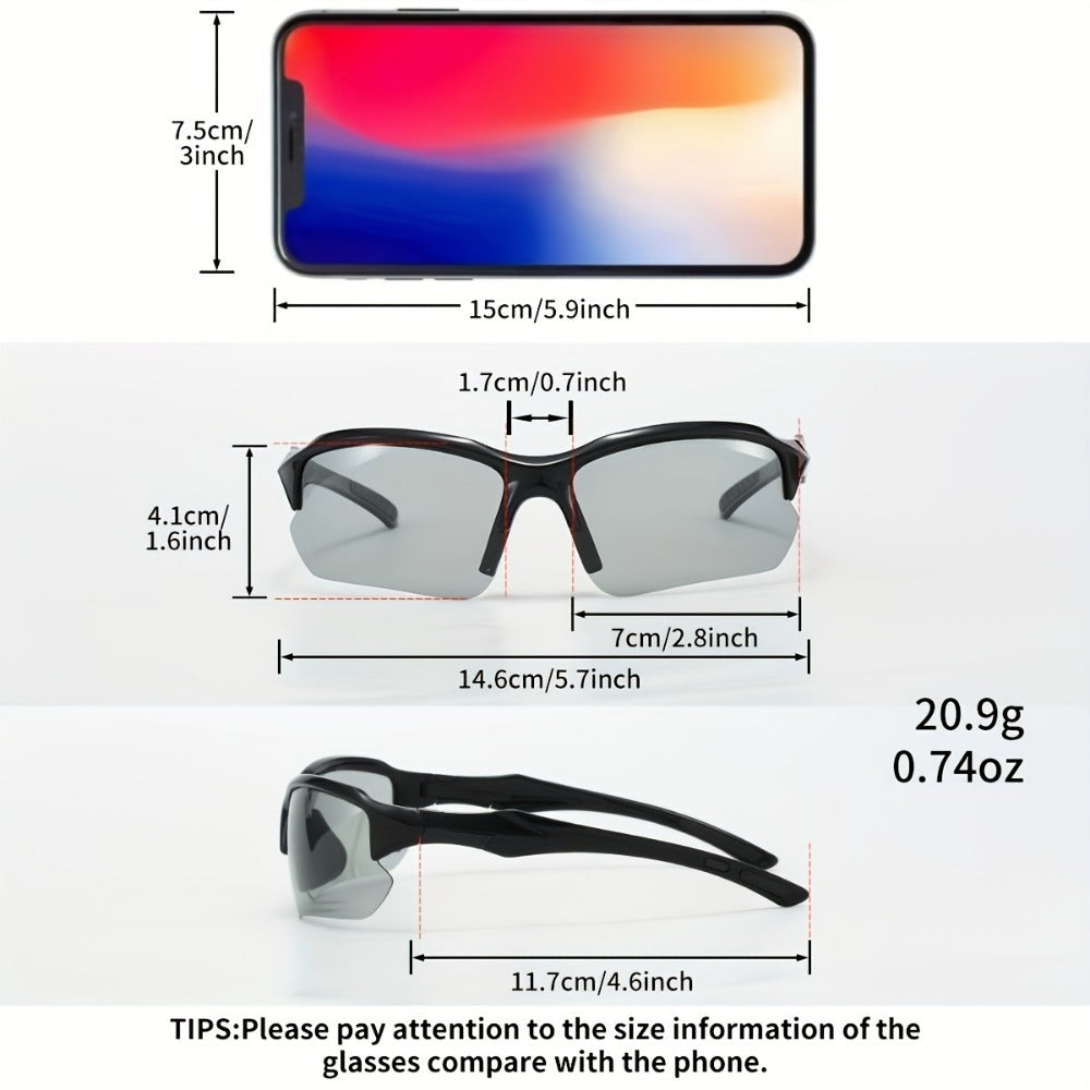 Sunglasses for Women - Polarized for 2 Pack Semi-Rimless UV400 Anti-Glare Mirror Lens TAC Coating - product detail view 4