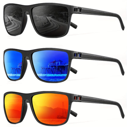 Sunglasses for Men - Polarized 3 Pack for Women Classic Square Sport Lightweight UV400 - product detail view 11