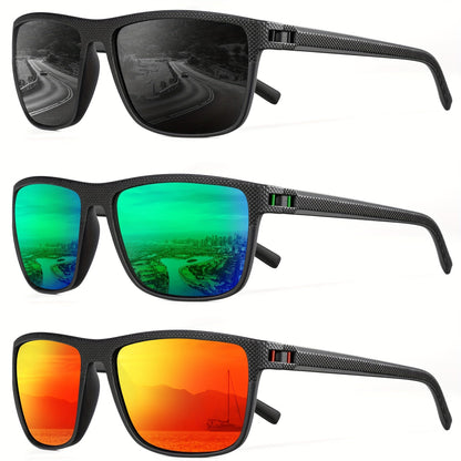 Sunglasses for Men - Polarized 3 Pack for Women Classic Square Sport Lightweight UV400 - product detail view 39