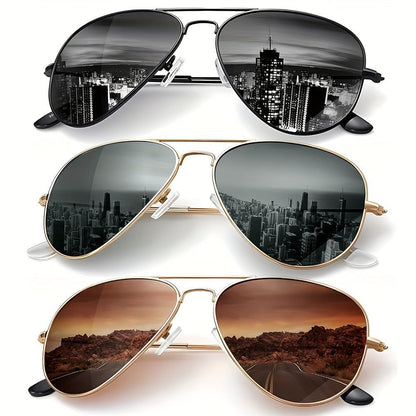 Sunglasses for Women - Polarized for 3 Pack Oversized UV400 Vintage Large Frame Fashion Shades - product detail view 5