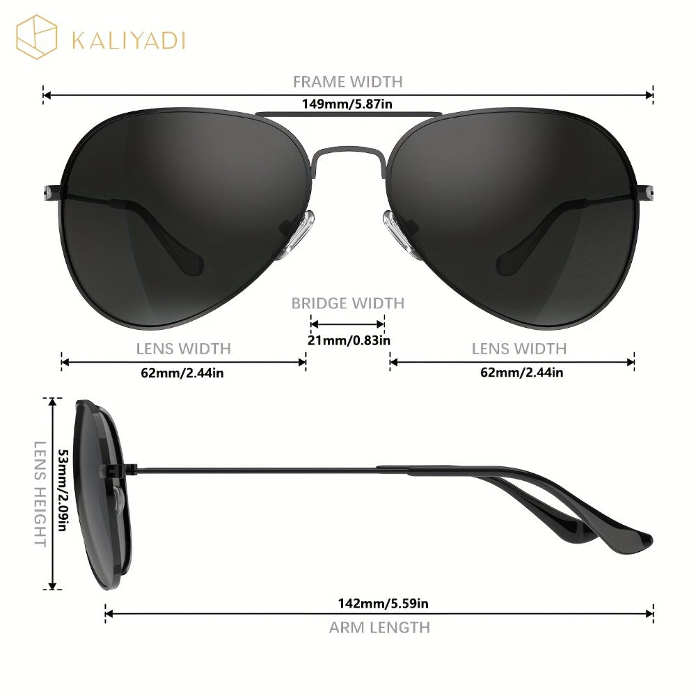 Sunglasses for Women - Polarized for 3 Pack Oversized UV400 Vintage Large Frame Fashion Shades - product detail view 6