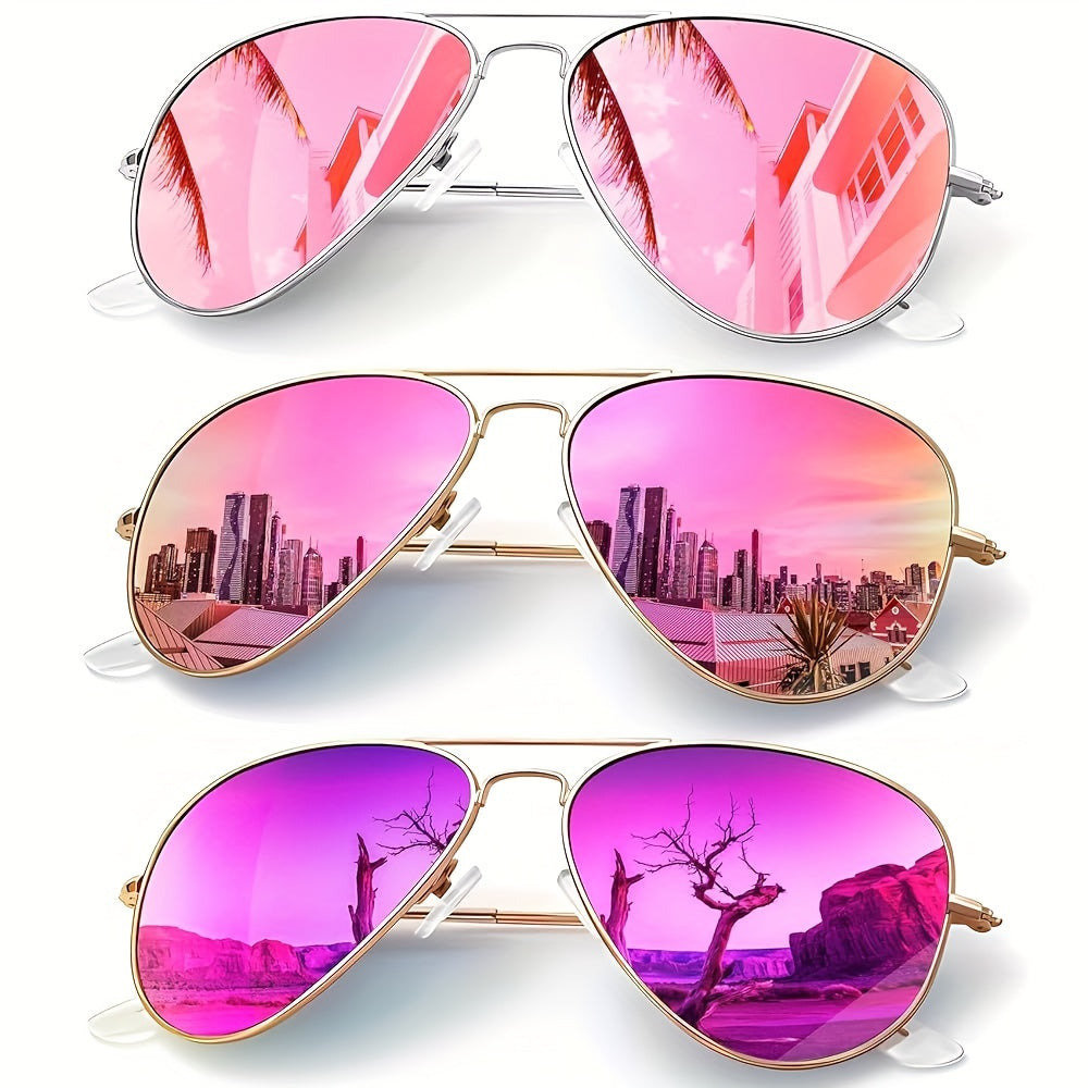 Sunglasses for Women - Polarized for 3 Pack Oversized UV400 Vintage Large Frame Fashion Shades - product detail view 26