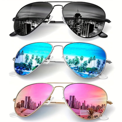 Sunglasses for Women - Polarized for 3 Pack Oversized UV400 Vintage Large Frame Fashion Shades - product detail view 28