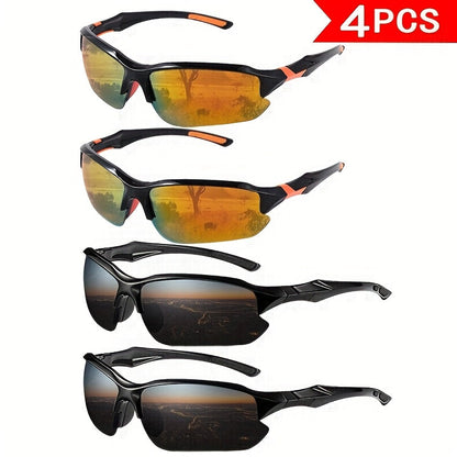 Sunglasses for Men - Polarized 4-Pack UV400 True Color Coating Lenses, Anti-Glare Fashion - product detail view 13