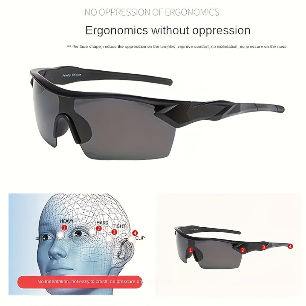 Sunglasses for Men - Polarized 6 Pack Ultra-Light PC Frame Unisex Anti-Glare Driving Eyewear - product detail view 7