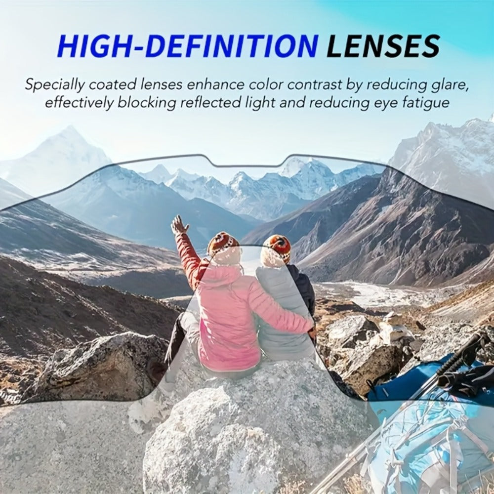 Sunglasses for Men - Polarized 6 Pack Ultra-Light PC Frame Unisex Anti-Glare Driving Eyewear - product detail view 10