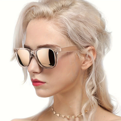 Sunglasses for Women - Polarized for , Anti-Glare Mirror Lenses, Trendy Fashion Shades with UV - product detail view 26