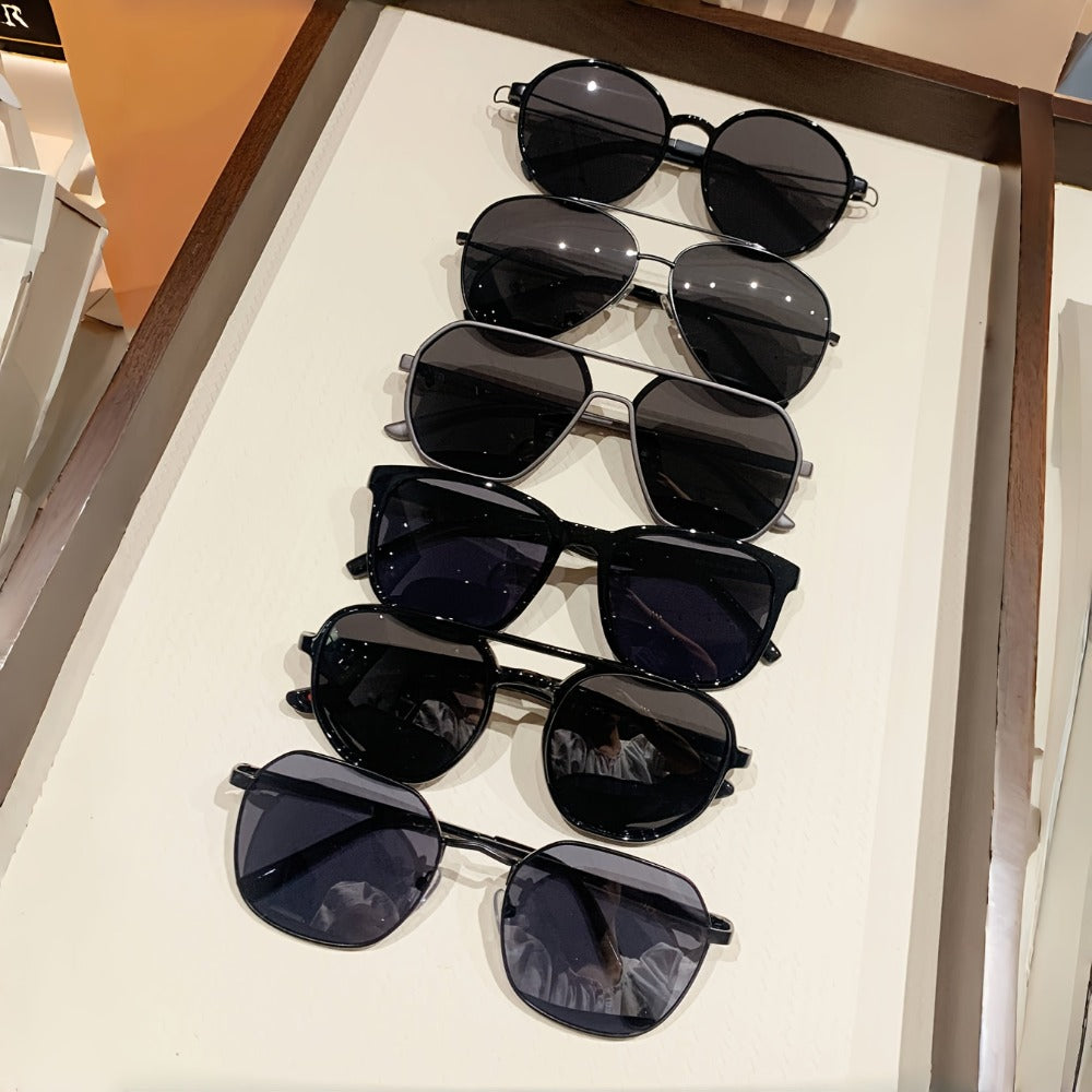 Sunglasses for Men - Polarized Bulk 6 Pack for & Women Classic UV400 Multi-Style Shades Set for - product detail view 3