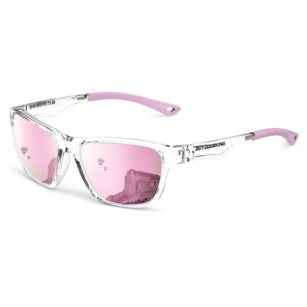 Sunglasses for Men - Polarized Women Lightweight Trendy Fashion Eyewear Pink Purple - product detail view 5