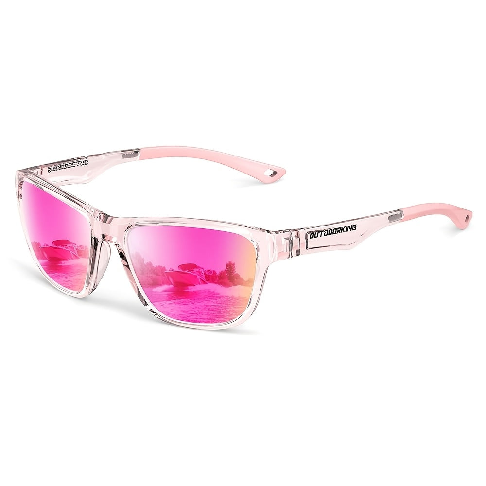 Sunglasses for Men - Polarized Women Lightweight Trendy Fashion Eyewear Pink Purple - product detail view 19