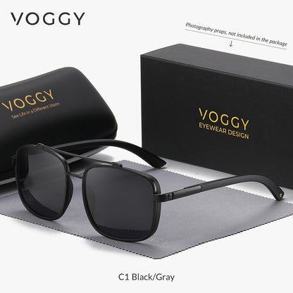 Sunglasses for Men - Polarized Pilot Women - Retro Aviator TR90 Metal Frame UV400 Protection - product detail view 15