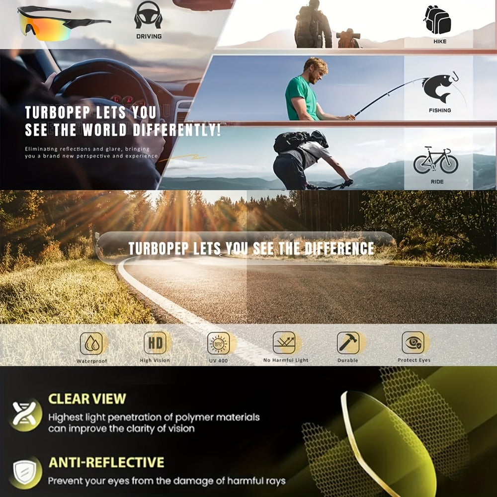 Sunglasses for Men - Polarized Sports Bulk Pack for and Women 6 or 12 Pairs - Lightweight - product detail view 8