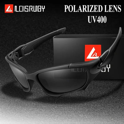 Sunglasses for Men - Polarized Sports UV400 - Lightweight PC Wrap Frame for Women, Anti-Glare - product detail view 5