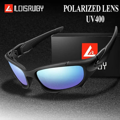 Sunglasses for Men - Polarized Sports UV400 - Lightweight PC Wrap Frame for Women, Anti-Glare - product detail view 6