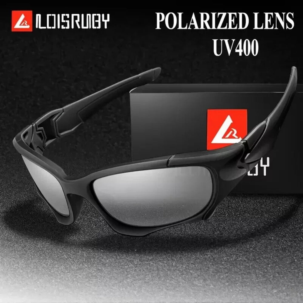 Sunglasses for Men - Polarized Sports UV400 - Lightweight PC Wrap Frame for Women, Anti-Glare - product detail view 9