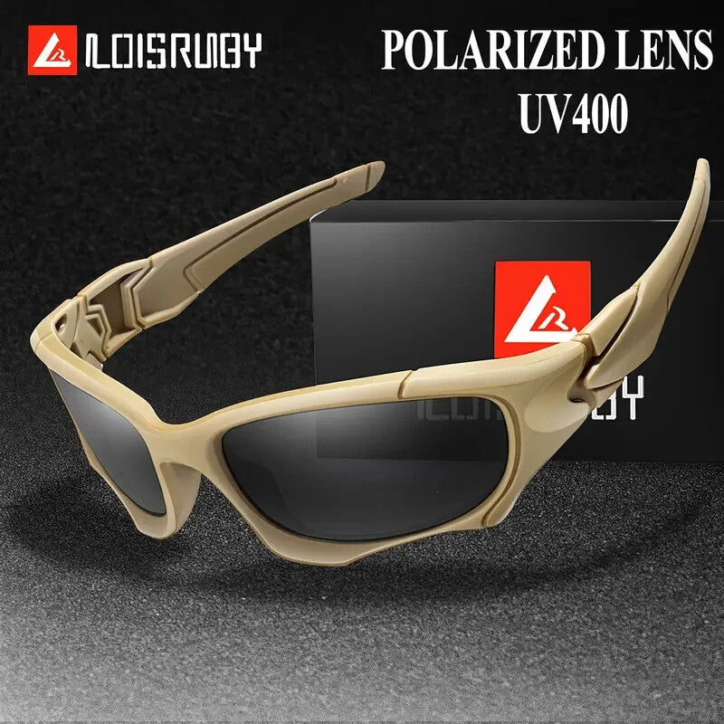 Sunglasses for Men - Polarized Sports UV400 - Lightweight PC Wrap Frame for Women, Anti-Glare - product detail view 11