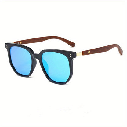 Sunglasses for Men - Polarized TR Frame for & Women Vintage Stud Detail Hybrid Spectacle Retro - product detail view 5