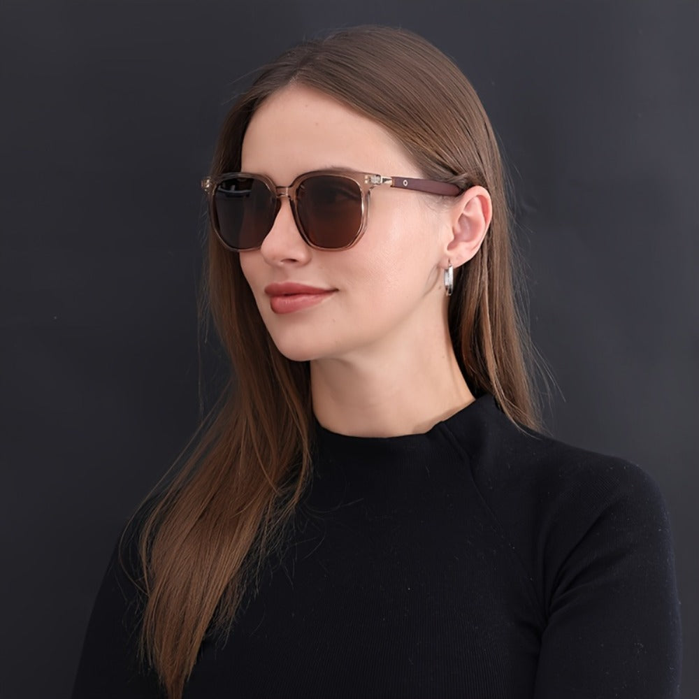 Sunglasses for Men - Polarized TR Frame for & Women Vintage Stud Detail Hybrid Spectacle Retro - product detail view 16