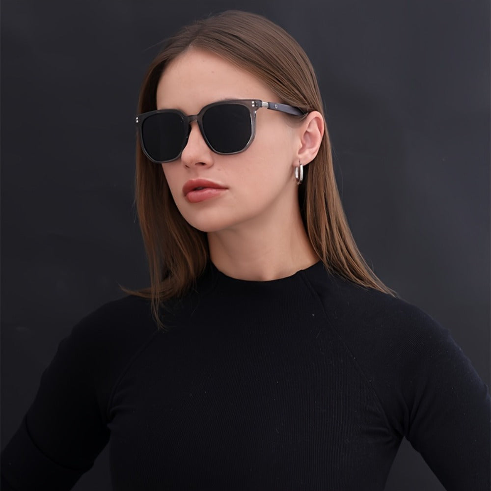 Sunglasses for Men - Polarized TR Frame for & Women Vintage Stud Detail Hybrid Spectacle Retro - product detail view 18