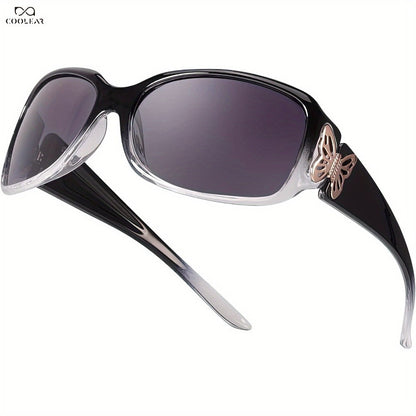 Sunglasses for Men - Polarized UV400 Butterfly Floral Wrap-Around Fashion Eyewear for & Women - product detail view 15