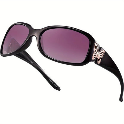 Sunglasses for Men - Polarized UV400 Butterfly Floral Wrap-Around Fashion Eyewear for & Women - product detail view 20