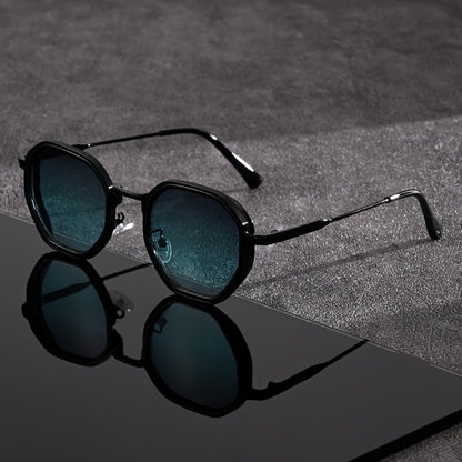 Sunglasses for Men - Polygonal for Women Geometric Frame Trendy Tinted Lenses Lightweight - main product view