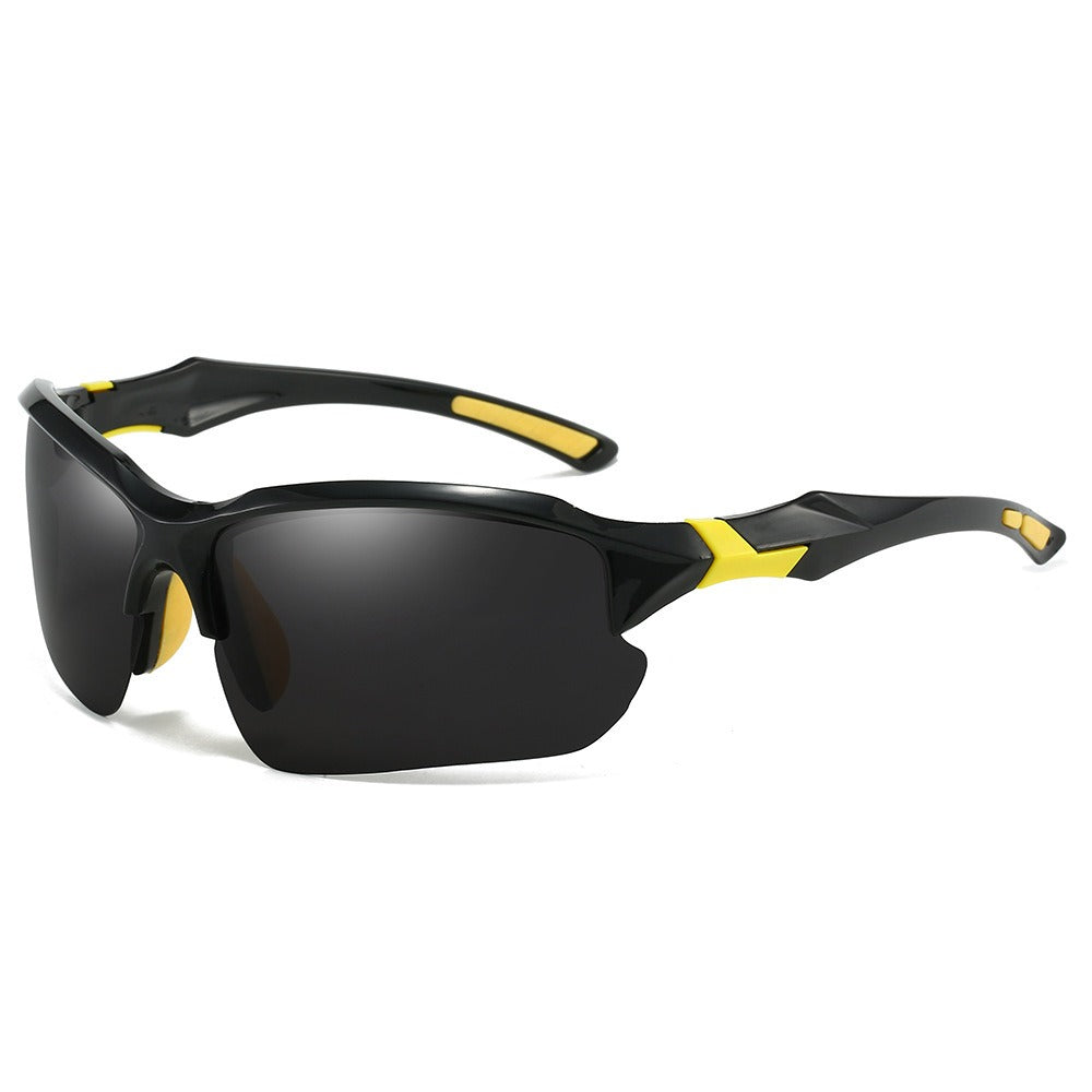 Sunglasses for Men - Sport Polarized Half Frame Lightweight UV Protection for Women Skiing - product detail view 9