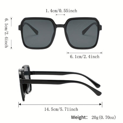 Sunglasses for Women - Square 14-Pack Tinted Lens Fashion Glasses Set, Chic Minimalist Plastic - product detail view 5