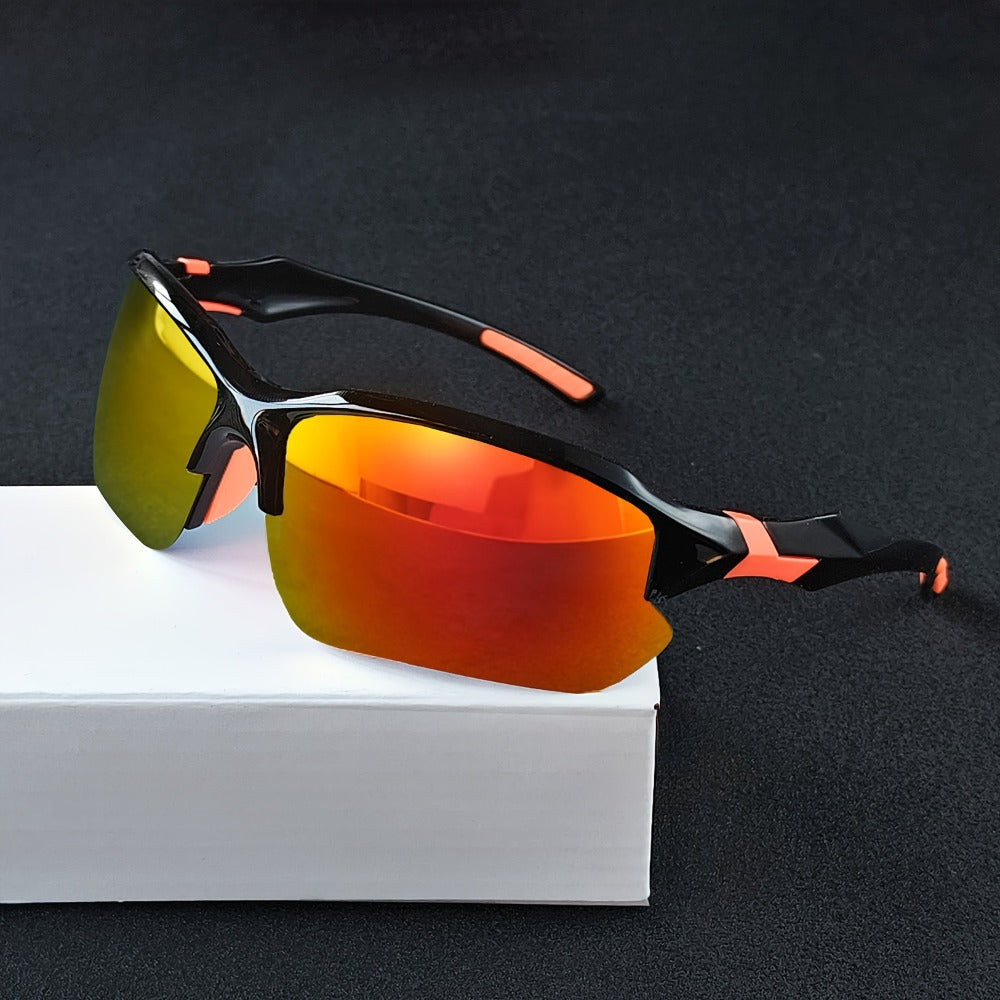 Sunglasses for Men - Square Frame Glasses 7 Pairs Set Trendy Fashion Eyewear Bulk Value Pack - product detail view 7