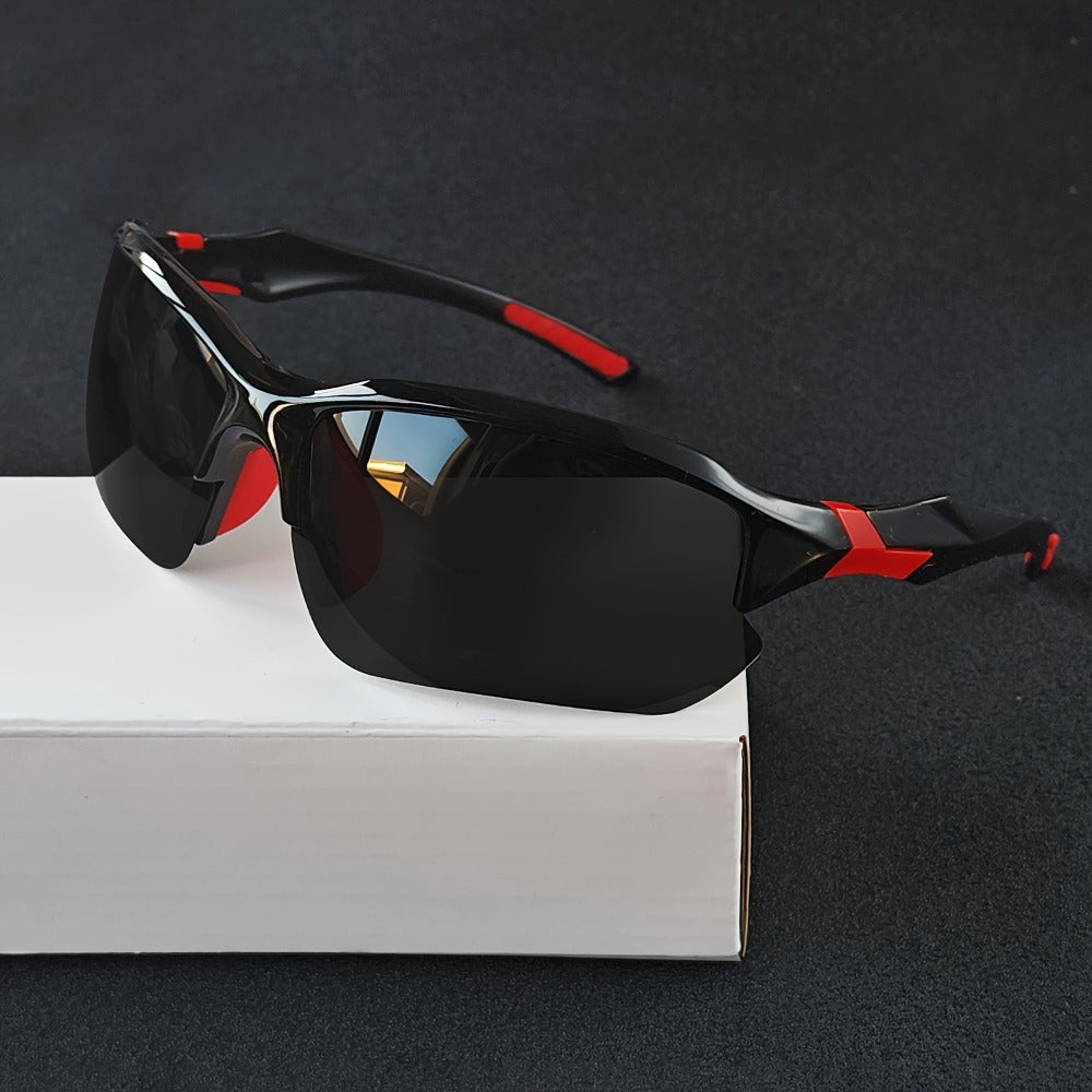 Sunglasses for Men - Square Frame Glasses 7 Pairs Set Trendy Fashion Eyewear Bulk Value Pack - product detail view 12