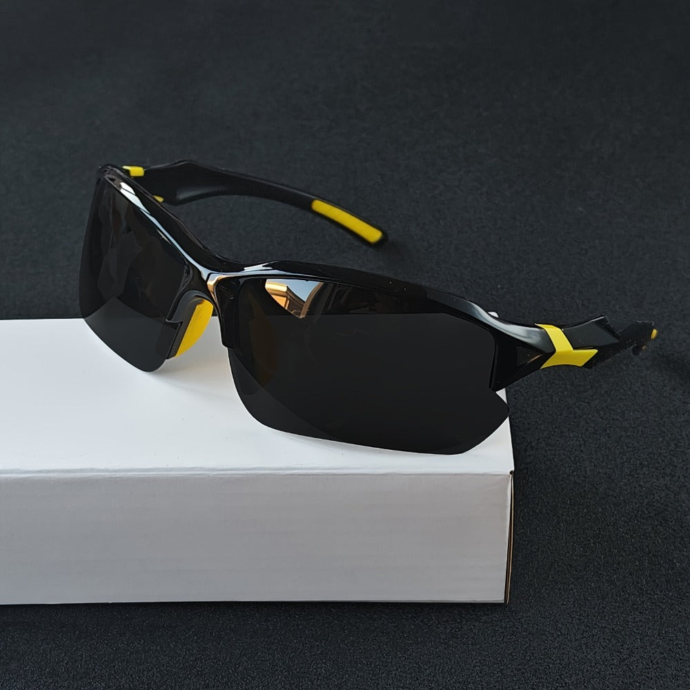 Sunglasses for Men - Square Frame Glasses 7 Pairs Set Trendy Fashion Eyewear Bulk Value Pack - product detail view 13