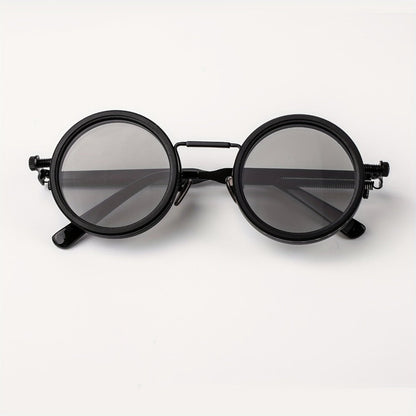 Sunglasses for Men - Steampunk Glasses Flip-Up Rotating Industrial Punk Dimming Spring Temple - product detail view 11