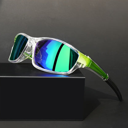 Sunglasses for Men - Wraparound UV400 Retro Chic - TAC Lens PC Frame Unisex Fashion Eyewear - product detail view 4