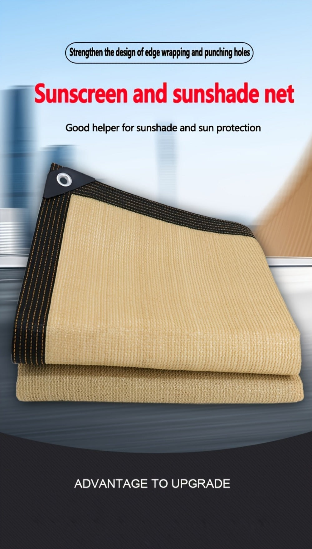 Sunshade Net with Added Privacy for Practical Everyday Home Use in Patio detail image - detail view 16