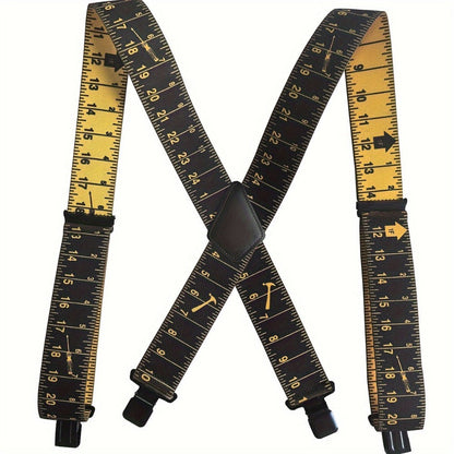 Suspenders - Wide for Men 2 Inch Elastic X-Back Braces Heavy Duty Clips Adjustable Work - product detail view 3