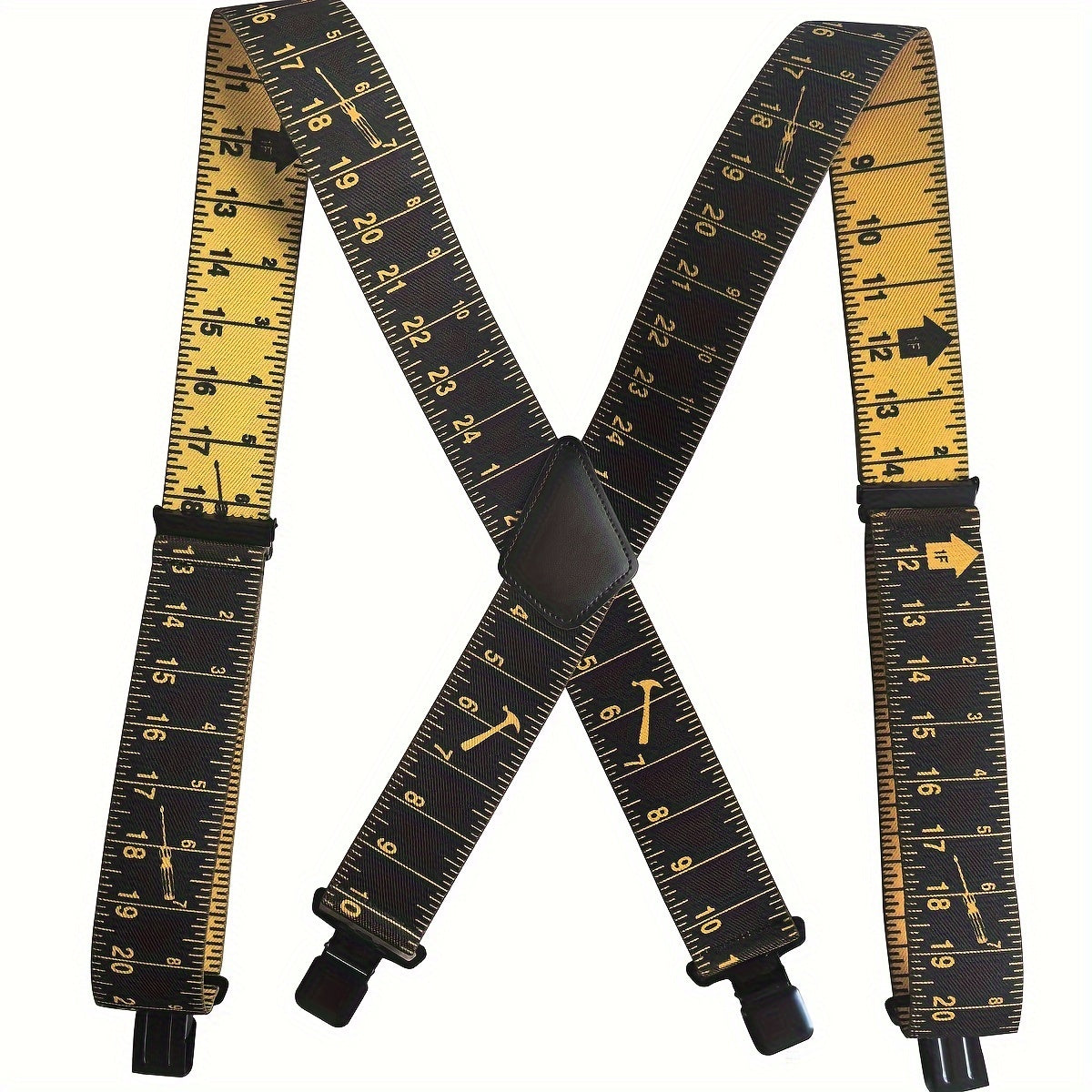Suspenders - Wide for Men 2 Inch Elastic X-Back Braces Heavy Duty Clips Adjustable Work - product detail view 10