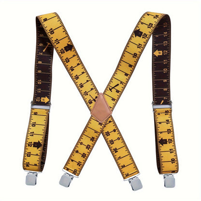 Suspenders - Wide for Men 2 Inch Elastic X-Back Braces Heavy Duty Clips Adjustable Work - product detail view 11